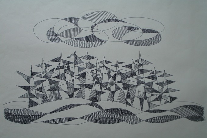 Abstract #2 1980's (Pen & Ink)
