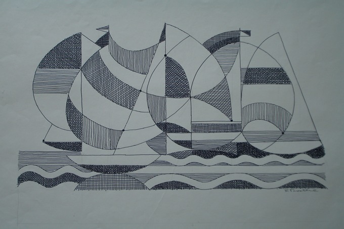 Abstract #3  1980's  (Pen & Ink)