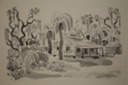 Florida Ranch (Watercolor) 1948