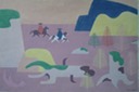  "Untitled Western Scape"  1980's  (Watercolor)