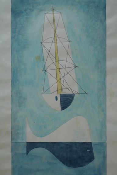 Water Sketch "Collision Course" 1980